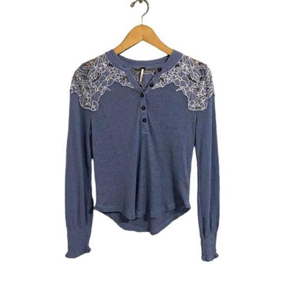 Free eople asy reezy enley ong leeve hirt - Picture 3 of 11